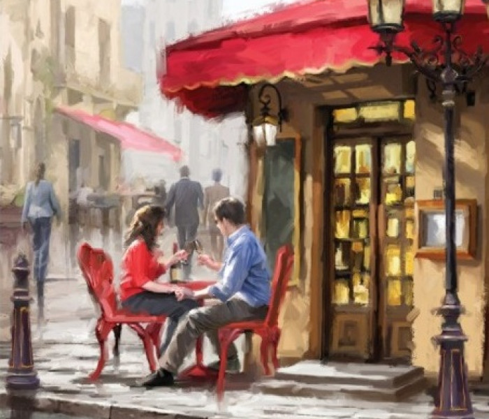 Puzzle - Art puzzle - Romantika v Paříži